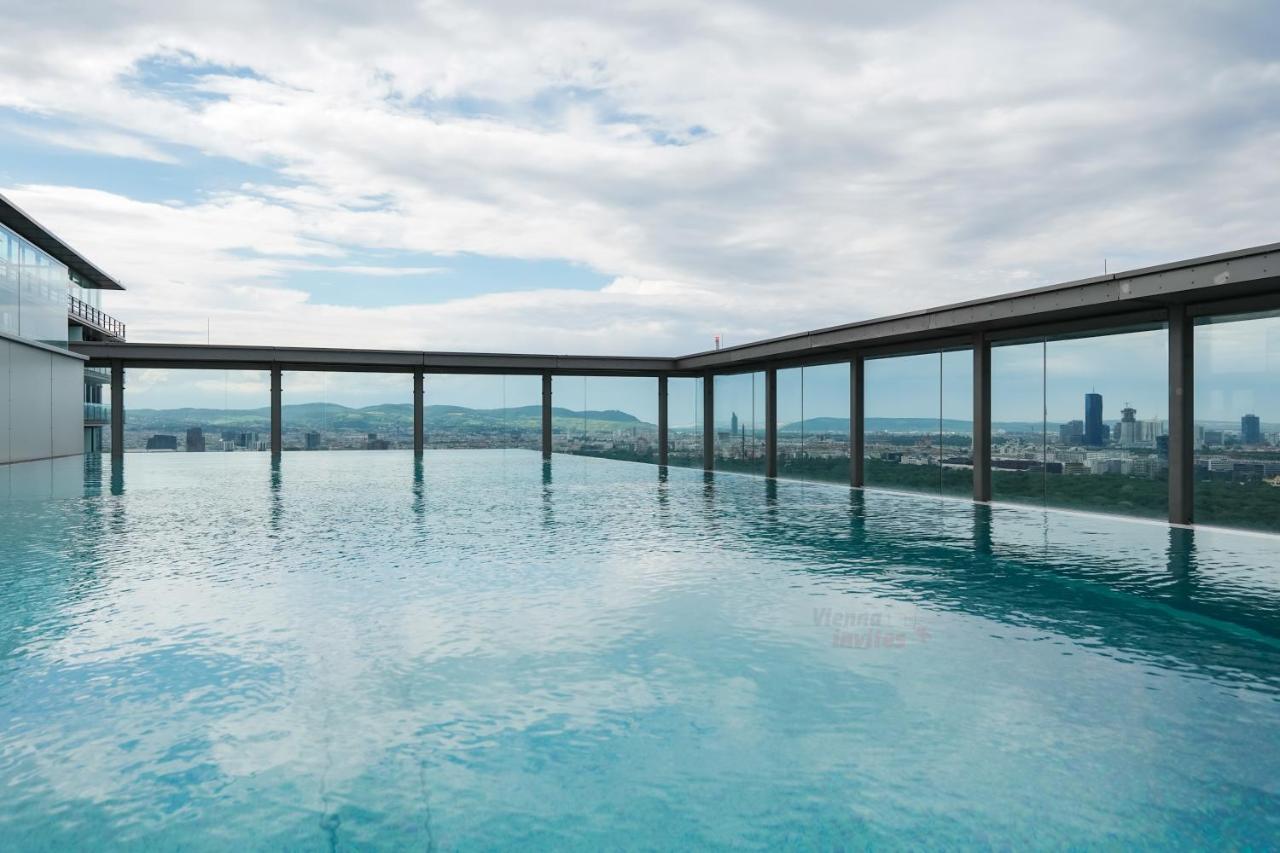 Triiiple 7Heaven - Amazing View On Top Floor With Rooftop Pool Vídeň Exteriér fotografie