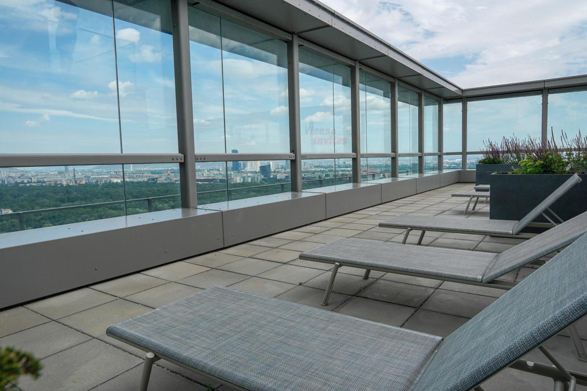 Triiiple 7Heaven - Amazing View On Top Floor With Rooftop Pool Vídeň Exteriér fotografie